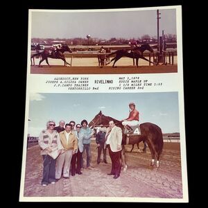 Vintage 1978 Horse Racing Photo Aqueduct RIVELINHO Winner Circle Color